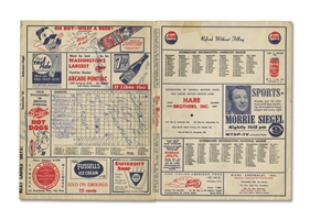7/10/1955 N.Y. Yankees at Senators Scorecard (Mantle Hit 3 HRs in DH!) Signed by Mickey Mantle, Whitey Ford, Phil Rizzuto, Turley & Skowron – PSA/DNA LOA