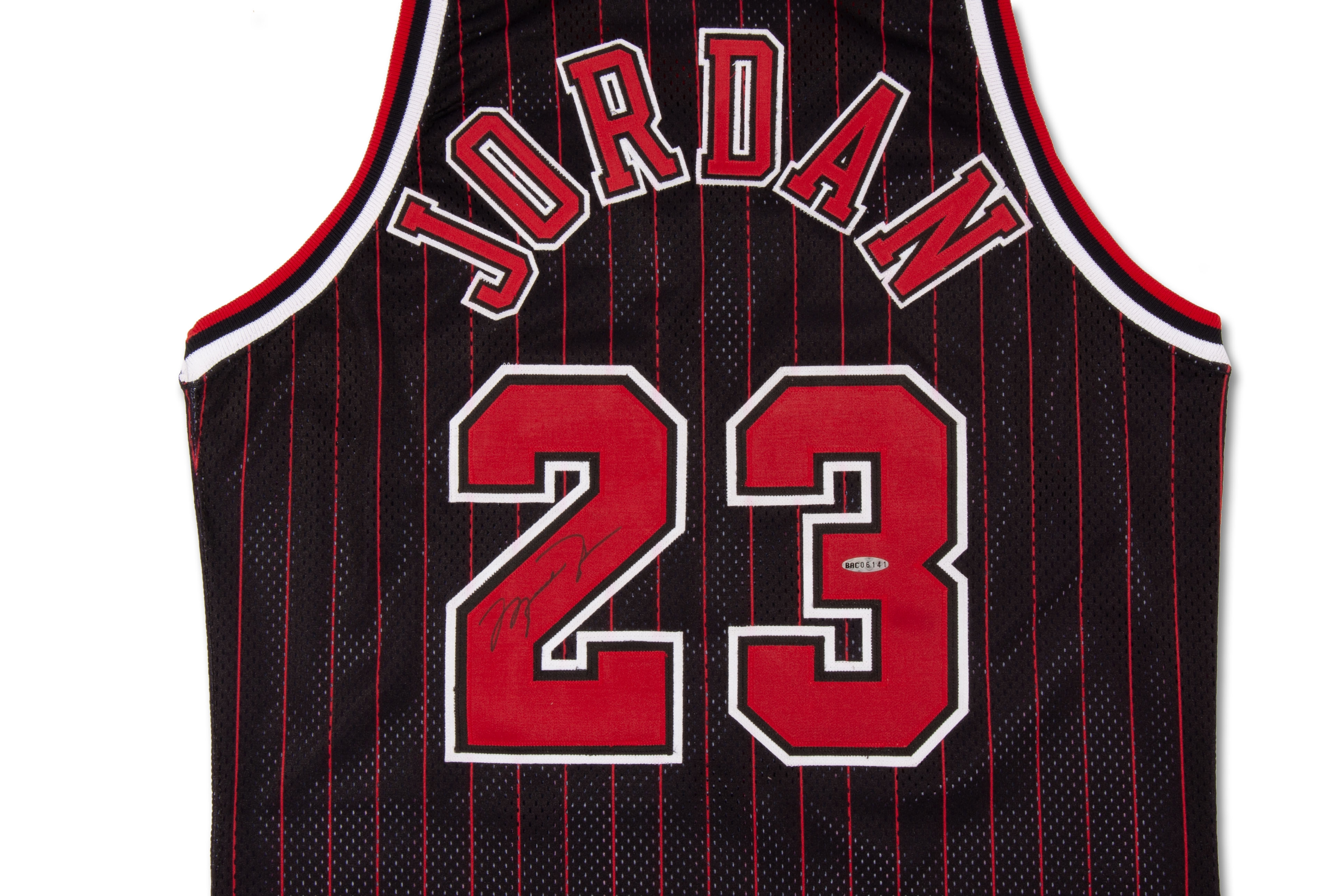 Lot Detail - Michael Jordan Signed Chicago Bulls Jersey with
