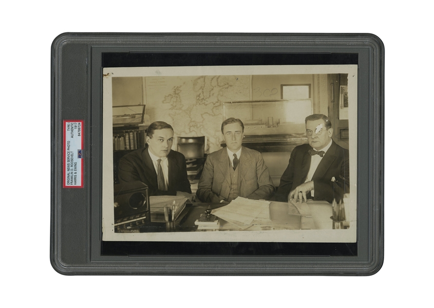 1917 Franklin D. Roosevelt Original Photograph (16 Years Before Presidency) by Harris & Ewing – PSA/DNA Type 1