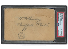 1903 "Buffalo Bill" Cody Autographed Postcard – PSA/DNA Authentic