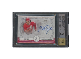 2015 Topps Museum Collection Archival Autographs #AAMTR Mike Trout (15/25) – BGS MINT 9, Beckett 10 Auto.