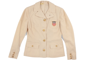 1956 Melbourne Summer Olympics Opening & Closing Ceremonies U.S. Olympic Team Sport Coat Worn by Bronze Medal Sprinter Isabelle Daniels – Family LOA