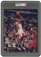 1996 Michael Jordan (Fading Away) Original Photograph by Stephen Green – PSA/DNA Type 1