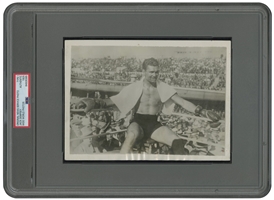 1925 Jack Dempsey (Champion in Corner) Original Photograph – PSA/DNA Type 1