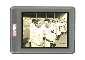1942 Babe Ruth & Gary Cooper "Pride of the Yankees" Original Photograph by RKO Radio Pictures – PSA/DNA Type 1