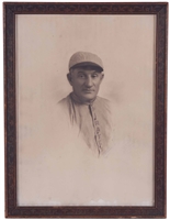 1913 Honus Wagner Personally Owned 11" by 14" Studio Portrait Photograph – Wagner Family LOA