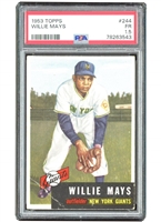 1953 Topps #244 Willie Mays – PSA FR 1.5