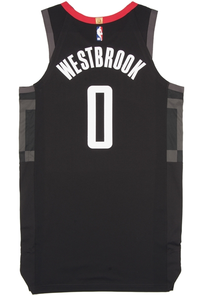February 11, 2020 Russell Westbrook Houston Rockets Game Worn Jersey - MeiGray Photo-Match & LOA
