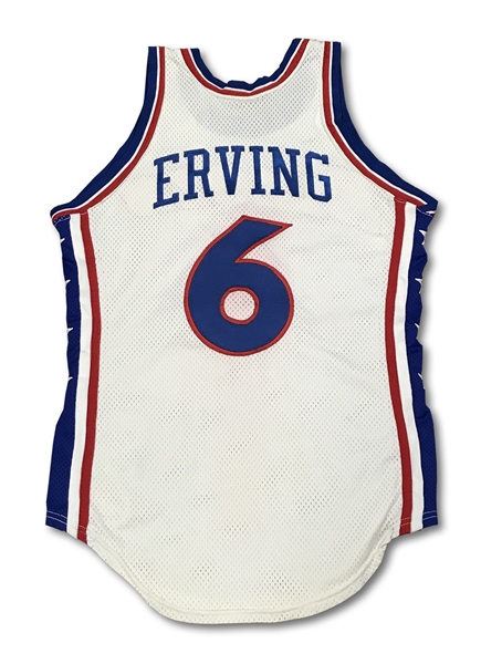 1977-78 Julius Erving Philadelphia 76ers Game Worn Home Jersey (Rare Single-Season Style!) - MEARS A10