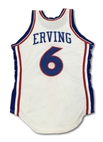 1977-78 Julius Erving Philadelphia 76ers Game Worn Home Jersey (Rare Single-Season Style!) - MEARS A10