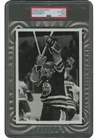 C. 1980s Wayne Gretzky Edmonton Oilers Original Photograph by Bruce Bennett – PSA/DNA Type 1