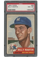 1953 Topps #86 Billy Martin – PSA NM-MT 8