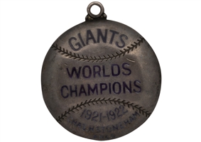 1923 New York Giants (National League Champions) Sterling Silver Season Pass