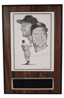 Mickey Mantle Autographed 1989 Jerry Hersh Lithograph (LE #17/1000) – PSA/DNA Authentic