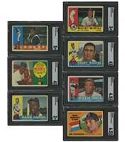 Fresh 1960 Topps Baseball Complete Set with 7 SGC Graded Examples