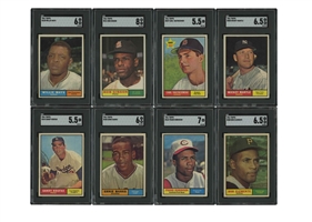 Fresh 1961 Topps Baseball Complete Set with 13 SGC Graded Examples