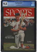 August 1, 1955 Sports Illustrated Ted Williams First Cover – CGC 9.2