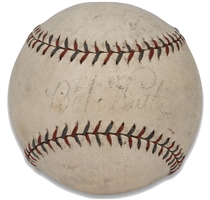 C. 1930s Babe Ruth Single Signed Spalding League Baseball – PSA/DNA LOA