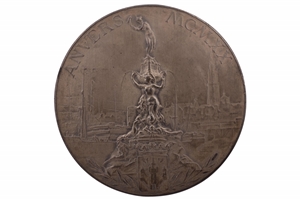 1920 Antwerp Summer Olympic Games 2nd Place Winners Silver Medal