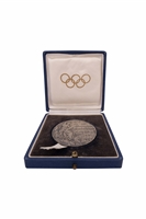1952 Helsinki Summer Olympics 2nd Place Winners Silver Medal with Original Presentation Case