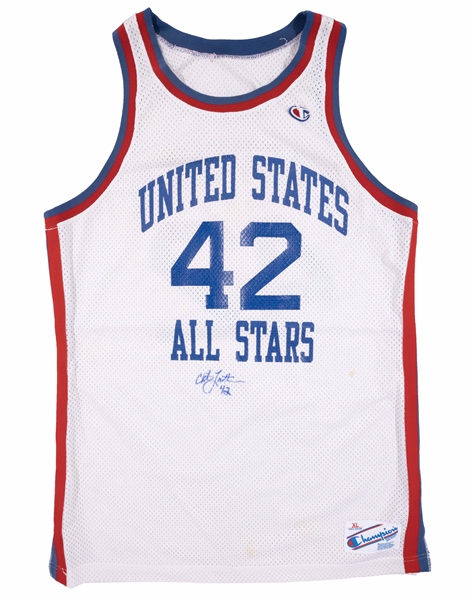 Christian Laettners Signed 1988 Capital Classic United States All-Stars (High School) Game Worn Jersey – Laettner Collection