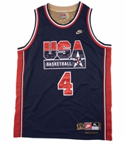 Christian Laettners Signed & Inscribed 1992 USA Olympic "Dream Team" Gold Medal Champions Nike Commemorative Jersey – Laettner Collection