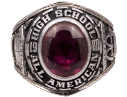 Christian Laettners 1988 McDonalds High School All-American Sterling Silver Ring – Laettner Collection