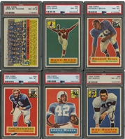 1956 Topps Football Near Complete Set of (108) with 106 Graded Examples