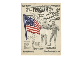 1965 Cassius Clay Autographed Official Clay-Liston II Fight Program – PSA/DNA LOA
