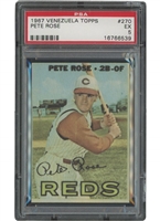 1967 Venezuela Topps #270 Pete Rose – PSA EX 5 (Only Two Higher)