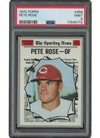 1970 Topps #458 Pete Rose All Star – PSA Mint 9 (Highest Graded!)