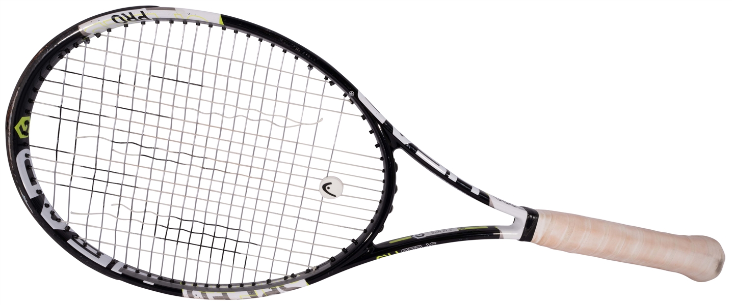 Historic 2016 Novak Djokovic French Open Final Match Used Racquet Photomatched to Victory that Completed Career & Calendar Grand Slam! – Direct Source Provenance, Resolution & Sports Investors LOAs