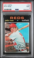 1971 Topps #100 Pete Rose - PSA Mint 9 (Only One Higher!)