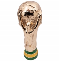2002 FIFA World Cup Official Mini Trophy Awarded to Brazil National Team Member With Original Presentation Box