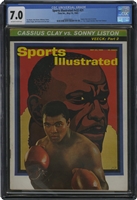 5/24/1965 Cassius Clay vs. Sonny Liston II (Rematch w/ "Phantom Punch") Sports Illustrated – CGC 7.0 (Three Graded Higher)