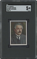 1928 Jasmatzi Cigarettes #1 (Die Welt In Bildern Series 75) Albert Einstein – SGC EX 5