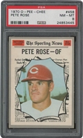 1970 O-Pee-Chee #458 Pete Rose – PSA NM-MT 8