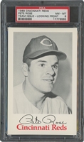 1969 Cincinnati Reds Pete Rose Team Issue Postcard (Looking Front) – PSA NM-MT 8 (Only One Higher)