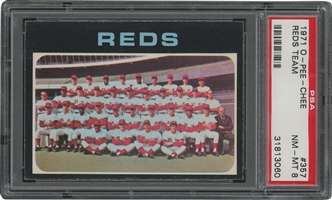 1971 O-Pee-Chee #357 Reds Team – PSA NM-MT 8