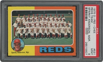 1975 O-Pee-Chee #531 Reds Team (Sparky Anderson Manager) – PSA MINT 9