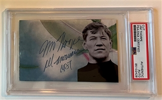 Jim Thorpe Signed Vintage Football Program Cut Inscribed "All-American 1951" – PSA/DNA Authentic