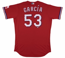 2021 Adolis Garcia Texas Rangers Rookie Game Worn Home Jersey Photomatched to 8 Games and 3 Home Runs incl. Walk-Off! – MLB Auth. & Sports Investors LOA