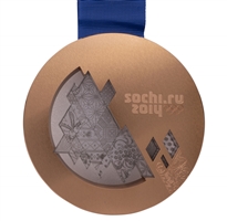 2014 Sochi Winter Olympic Games 3rd Place Winners Bronze Medal in Original Presentation Case