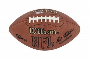 Pro Football Hall of Fame Lot of (7) Single Signed Official NFL Footballs with Unitas, Hornung, LT, etc. – PSA/DNA LOAs