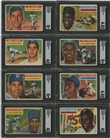 1956 Topps Baseball Near-Complete Set (339/340) with Eight SGC Graded