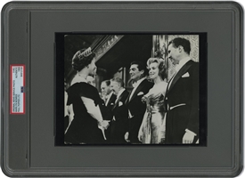 Oct. 29, 1956 Marylin Monroe "Meeting Queen Elizabeth in London" Original Photograph by Paul Popper – PSA/DNA Type 1