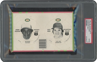 1982 FBI Foods Discs Andre Dawson/Pete Rose Complete Box – PSA GD 2 (Only Two Higher)