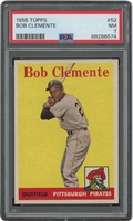 1958 Topps #52 Roberto Clemente – PSA NM 7 (Appears NM-MT or better)