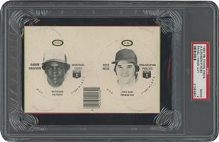 1982 FBI Foods Discs Andre Dawson/Pete Rose Hand Cut Panel – PSA GD 2 (Only One Higher)