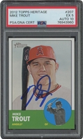 2012 Topps Heritage Mike Trout Signed Rookie Card – PSA EX 5, PSA/DNA 10 Auto.